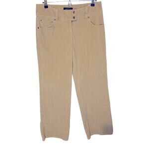 Moda International tan corduroy wide leg long pants. Size 10 33x34
